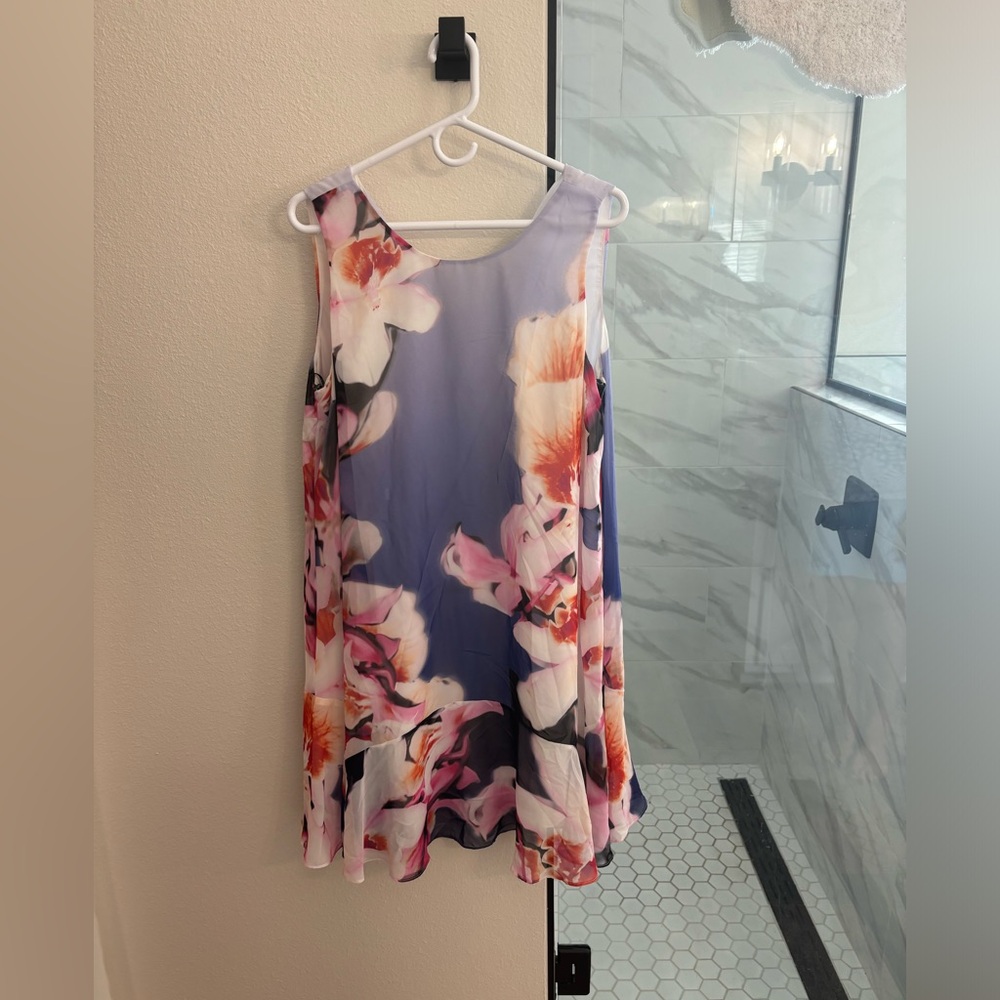 Vince Camino Women’s floral ruffle sleeveless swing